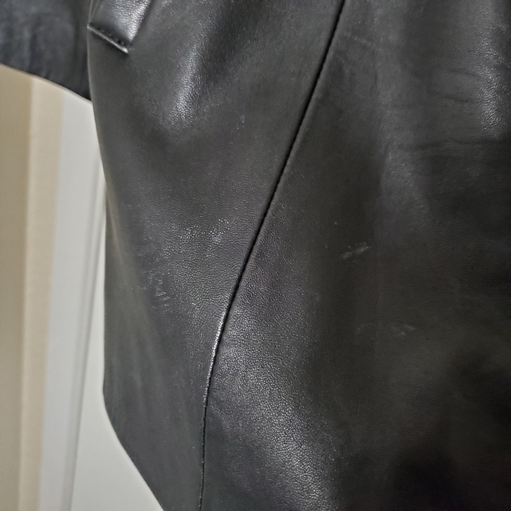 Siena Studio Women's Black Leather Jacket Size M - Picture 15 of 16